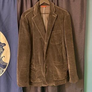 The Territory Ahead Grey Corduroy Sport Coat Blazer